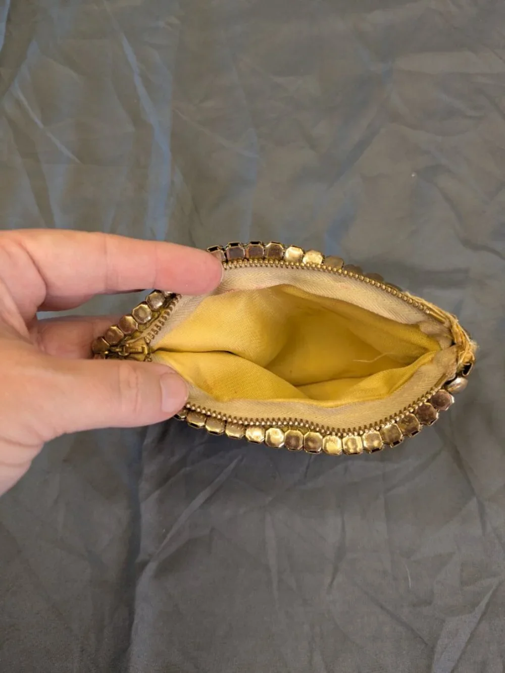 Whiting and Davis Gold Mesh Pouch